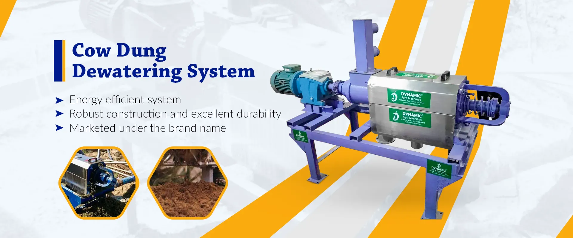 Cow Dung Dewatering System